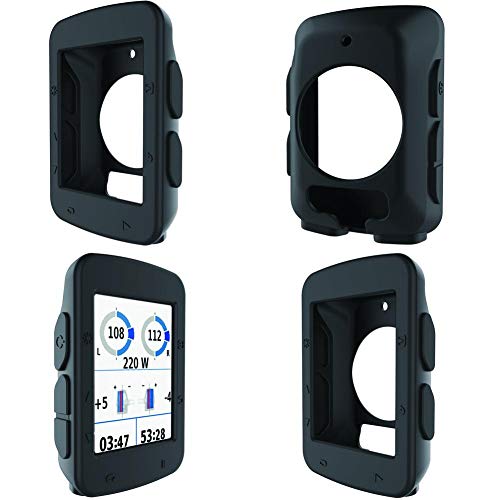 FANMURAN Fanmruan Protector Funda Cubierta de Goma de la Pantalla de la Cubierta de la Caja del silicón Silicona para la computadora de la Bicicleta Bici Garmin Edge 520 GPS