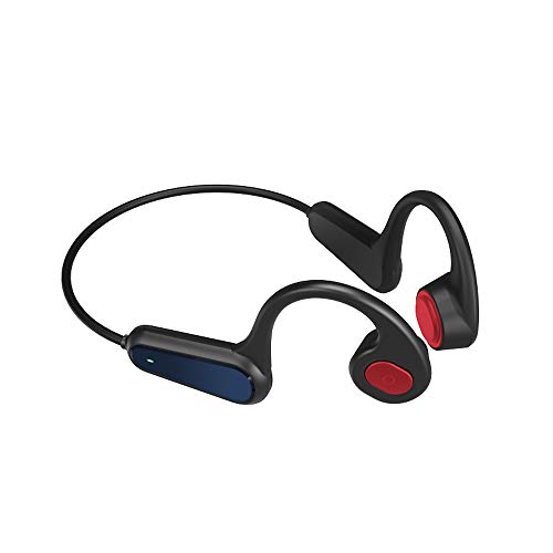 Fesjoy A9 Bone Conduction Headphones Inalámbricos BT 5.0 Auriculares Deportivos Auriculares Compatible con Exterior IP56 Impermeable Manos Libres con Micrófono