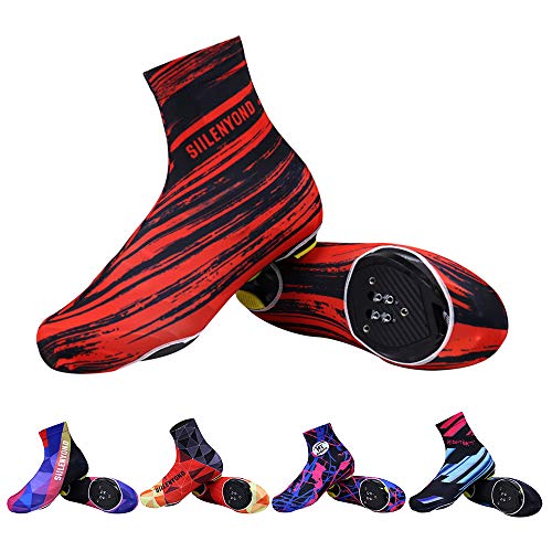 Festnight Cubierta de Zapatos de Ciclismo Cubrezapatillas de Bicicleta con Cremallera a Prueba de Polvo para Hombres Mujeres Botines de Bicicleta de montaña de Carretera