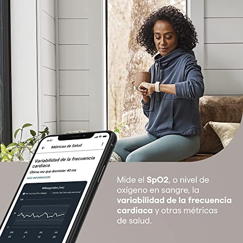 Fitbit Charge 5 Pulsera de actividad con 6 meses de servicio Premium incluidos, hasta 7 días de batería y función, Nivel de recuperación diario