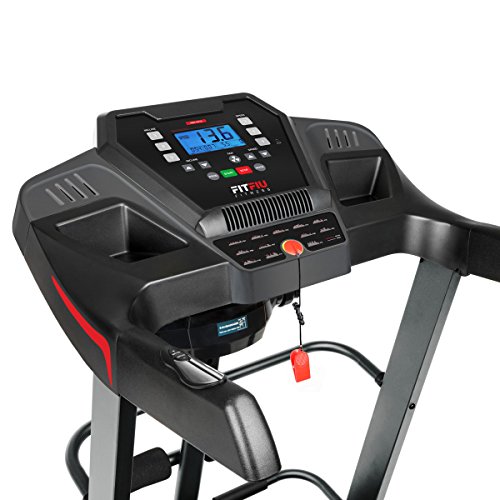 FITFIU Fitness MC-500 - Cinta de correr Plegable con Inclinación Automática, velocidad 18 km / h, pulsómetro, potencia 2200 W, Cinta fitness con superfície carrera 41 x 123 cm, peso máx 120 kg