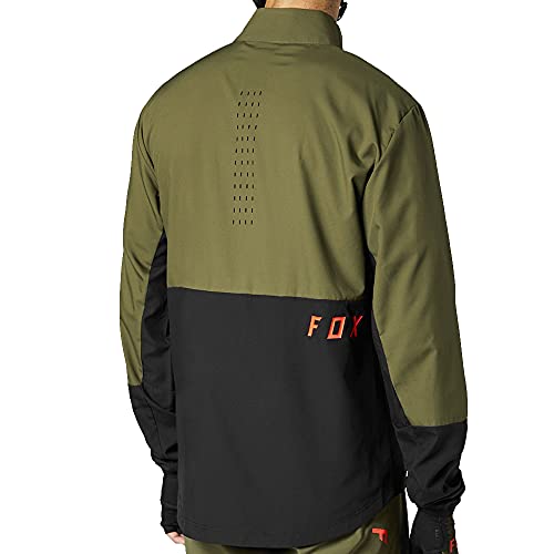 Fox Racing Chaqueta de viento Standard Ranger para hombre, verde oliva, mediano