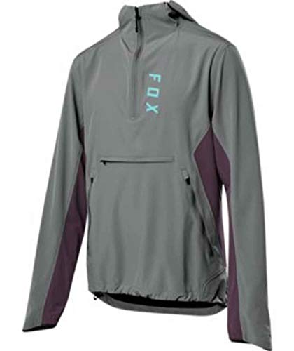 Fox Racing Wind Pullover Ranger-Extractor de Viento, Plateado, S para Hombre