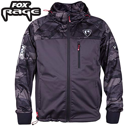 Fox Rage Wind Blocker - Chaqueta cortavientos (talla XL), color negro