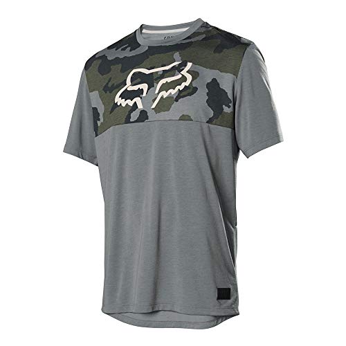 FOX Ranger Dri-Release Maillot Manga Corta Hombre, Green Camo Talla S 2019