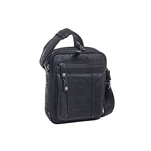 FRABER Matties - Bolso Cruzado Doble Grande Matties Serie 659 Negro