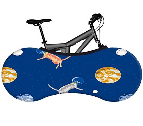 Fundas Para Bicicletas Con Patrón De Dibujos Animados Space Cat, Funda En Interiores Para Bicicletas, Funda Antipolvo De Alta Resistencia, Funda Protectora Anti Uv Bicicletas Carretera Y De Montaña