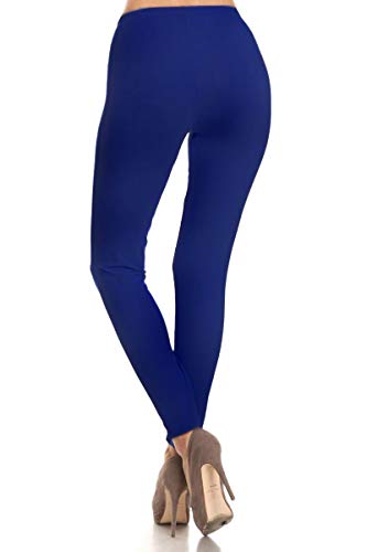 FUNGO Leggings Mujer Largo Deportivas Leggins Yoga Pantalones Para Mujer (46, Azul Oscuro)