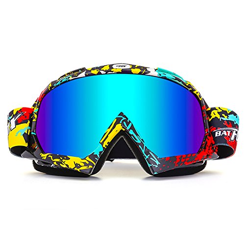 Gafas IHRKleid para moto, protección frente al viento y el polvo, gafas de snowboard, para la nieve, deportes de invierno, gafas protectoras, multicolor