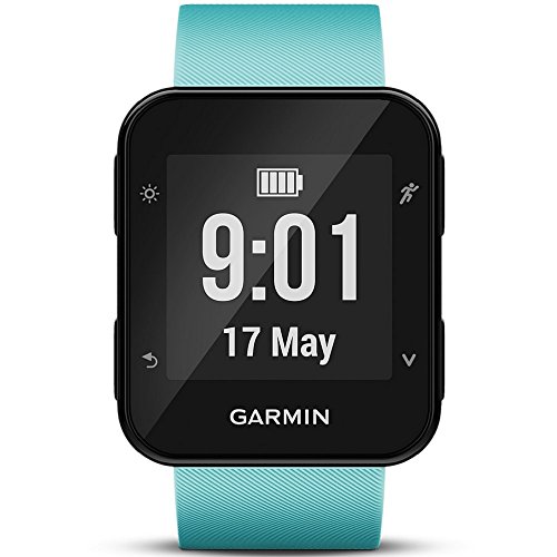 Garmin Forerunner 35- Reloj GPS con Monitor de frecuencia Cardiaca en la muñeca, Monitor de Actividad y notificaciones Inteligentes, Color Turquesa (Reacondicionado)