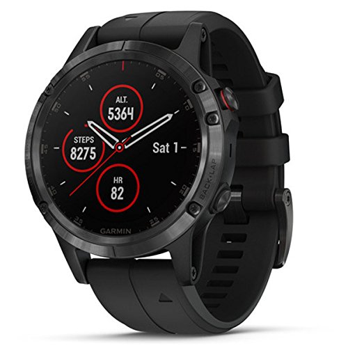 Garmin Reloj Smartwatch Fenix ​​5 Plus para unisex-adulto TU Negro