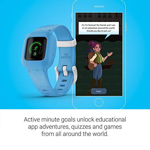 Garmin vivofit jr. 3 - Monitor de actividad para niños, Estrellas Azules