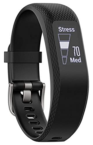 Garmin VivoSmart 3 - Monitor de actividad inteligente con sensor de frecuencia cardiaca en la muñeca y herramientas de fitness, Negro, S/M