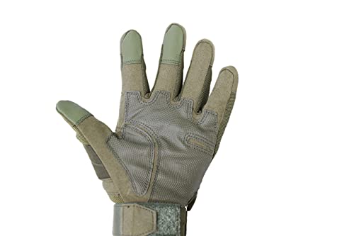 GERZ Guantes Pantalla Táctil Tactico Ciclismo Caza Escalada Guantes Militar Antideslizante 3color verde ,negro , camer. (guantes verde XL)