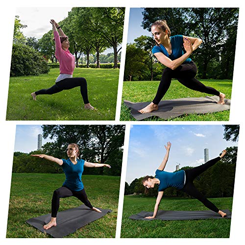 GIMDUMASA Pantalón Deportivo de Mujer Cintura Alta Leggings Mallas para Running Training Fitness Estiramiento Yoga y Pilates GI188(Azul Profundo,s)