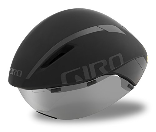 Giro Aerohead MIPS 2021 - Casco de triatlón (talla L, 59-63 cm), color negro y gris