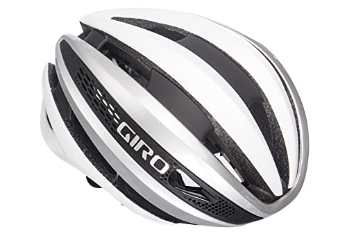 Giro Synthe MIPS II Casco, Hombre, Blanco Mate y Plateado, S