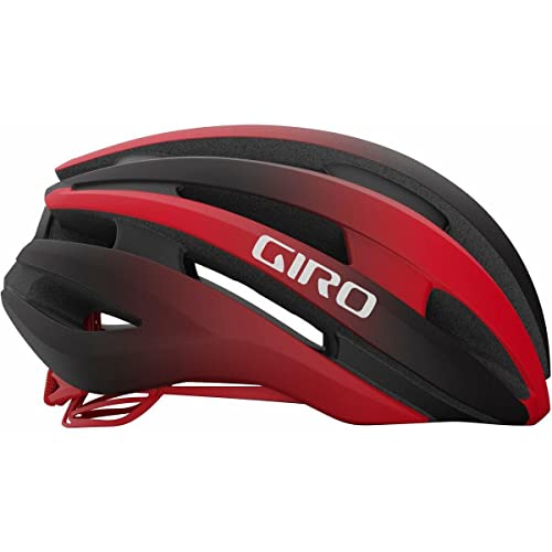 Giro Synthe MIPS II Casco, Hombre, Negro Mate/Rojo Brillante, L