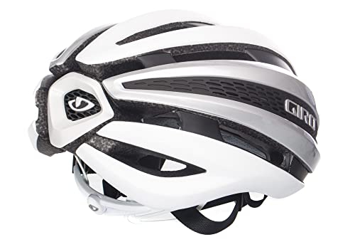 Giro Synthe MIPS II - Casco para Hombre, Color Blanco Mate y Plateado, Talla M