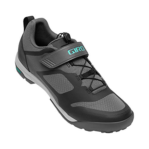 Giro Ventana W Fastlace - Bicicleta eléctrica para Mujer, Mujer, Zapatillas para Bicicleta eléctrica, MTB Trail Touring, Gris Oscuro, 41 UE