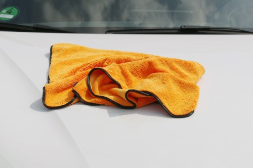 Glart 44WG6 - Juego de 6 paños de microfibra absorbentes para coche, color Naranja