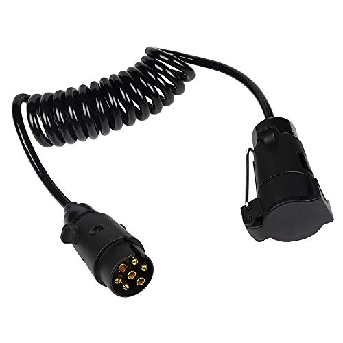 Gobesty Cable de extensión de Remolque, Enchufe de Remolque de 7-13 Pines, Cable de extensión de Remolque de 12 V con Conector de Enchufe de Remolque para Accesorios de Remolque de Coche de Caravana