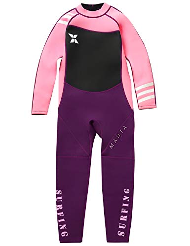 Gogokids Traje de Neopreno para Niños Niñas - Traje de Buceo de Una Pieza 2.5mm Neopreno Ropa de Natación UV 50+ Protección Solar