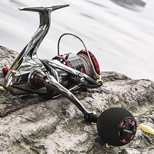 GOMEXUS Pomo Carrete EVA para Shimano Vanford Stradic CI4+ FB Daiwa Kix LT RX LT Perilla Carretes de Pesca Spinning Directo, Daiwa Ninja Instalación de Perforación, 38mm