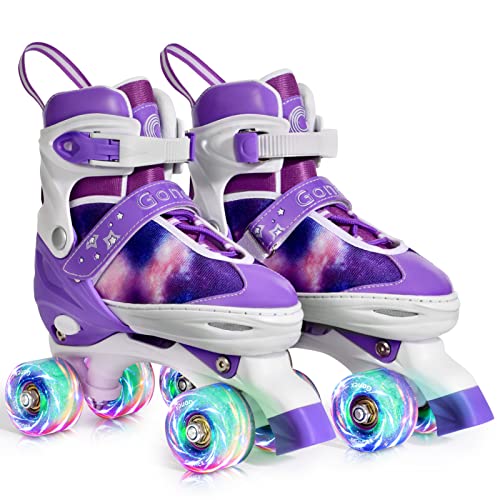 Patines de ruedas, Mujer Hombre Patinaje de Ruedas Cuatro Personas Adulto  Patinaje de Ruedas 4 Ruedas Niños Led Arte Patines Niño Niña con Borde de