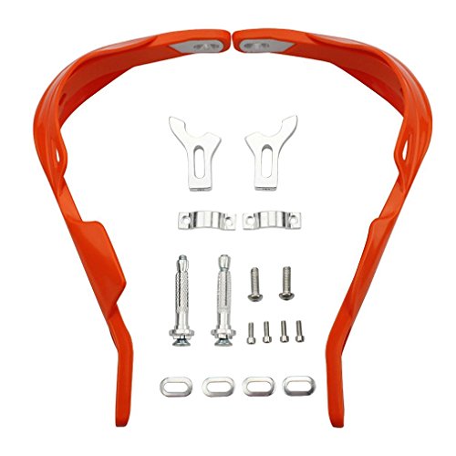 GOOFIT reemplazo paramanos Moto Enduro 22mm Universal Aluminio Acerbis Motocross Rereemplazo pararse Protecciones reemplazo reemplazo para Pit Bike ATV Quad Scooter OffRoad Ciclomotor Naranja