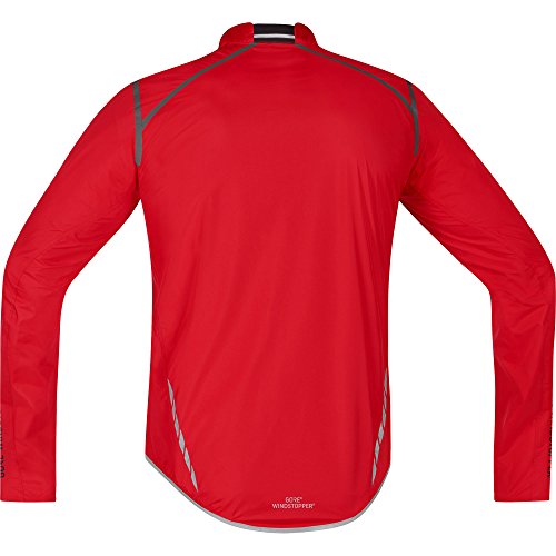 GORE BIKE WEAR, Chaqueta de carrera, Hombre, Ultra ligera, GORE WINDSTOPPER, OXYGEN WS, Talla M, Rojo, JWAOXY350004