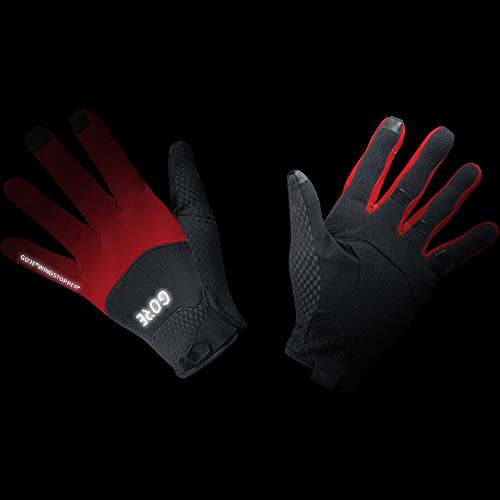 GORE C5 Guantes GORE-TEX INFINIUM, 7, Negro/Rojo