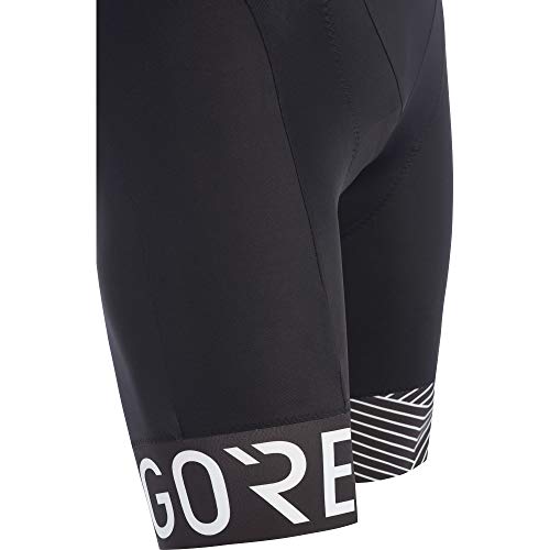 GORE WEAR C5 Peto corto de hombre con badana, M, negro/blanco