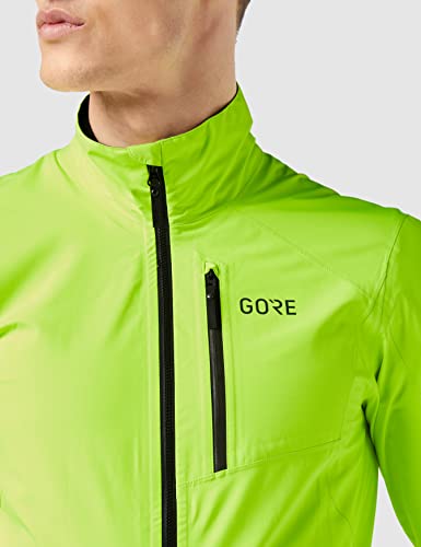 GORE WEAR Chaqueta de ciclismo para hombre, GORE-TEX PACLITE, L, Amarillo neón