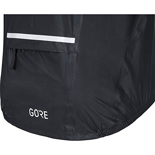 GORE Wear Chaqueta impermeable de ciclismo en carretera para hombre, M, Negro, 100277