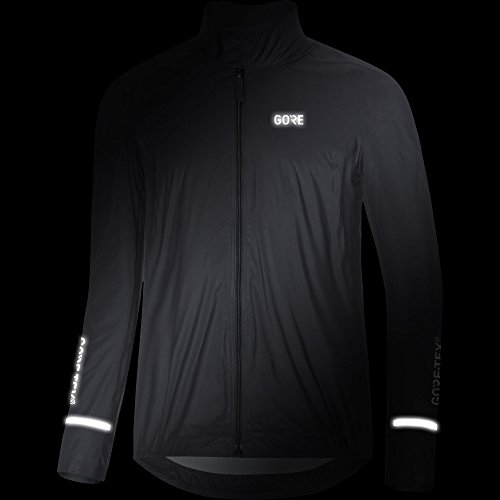 GORE Wear Chaqueta impermeable de ciclismo en carretera para hombre, M, Negro, 100277