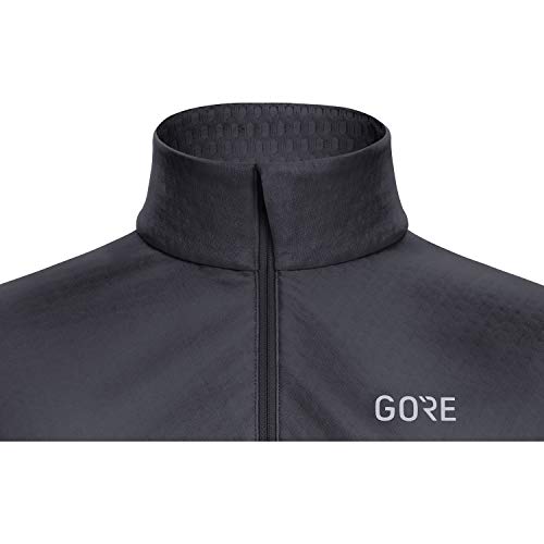 GORE WEAR M Thermo Camiseta de Manga Larga para Hombre, XL, Negro/Amarillo neón