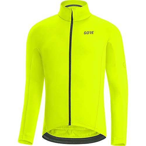 GORE WEAR Maillot térmico de ciclismo para hombre, C3, M, Amarillo neón