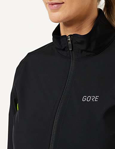 Gore Wear R3 Mujer Gore-Tex Infinium, Partial Chaqueta, para Mujer, Negro (Black/Neon Yellow), 38