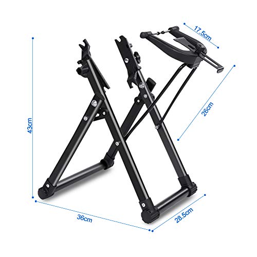 Greensen Soporte de Rueda de Bicicleta, Centrado Rueda Bicicleta, Soporte mecánico para Rueda de Bicicleta, Mantenimiento de la Rueda de Bicicleta para Ruedas de 16 a 29 Pulgadas