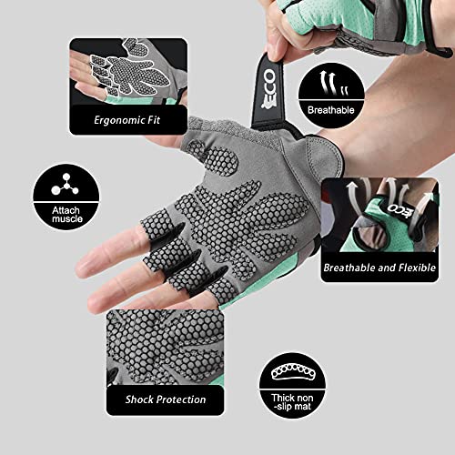 Guantes Gimnasio para Hombre y Mujer, Gym Guantes Transpirable con Protección Completa de Muñeca y Palma, de Pesas, Musculación, Fitness, Ciclismo