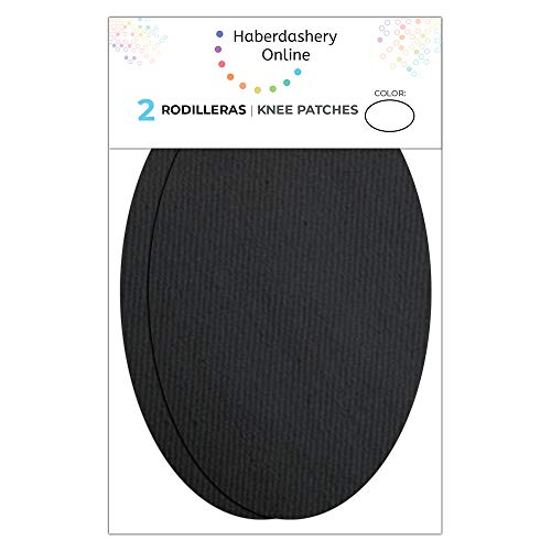 Haberdashery Online 2 rodilleras Pana color Gris termoadhesivas para planchar. Coderas para proteger tu ropa y reparación de pantalones, chaquetas, jerseys, camisas. 16 x 10 cm. Ref. RPN10