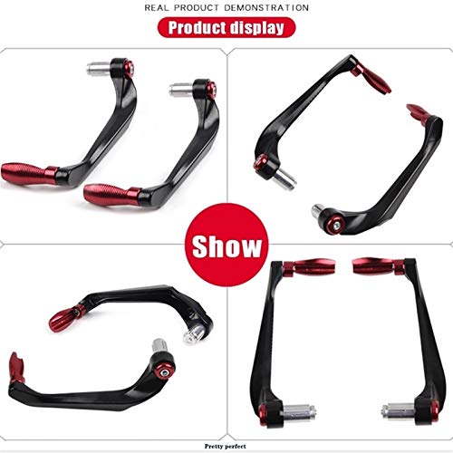 HDDTW Protector De Puños De Pit Bike para KAW┐ASAKI Z 650 Z650 2017-2020 7/8"22 Mm Guardia Dedicado Motocicleta Puños Manillar Control Deslizante Final Freno Protector Manos Guardia De Mano ATV