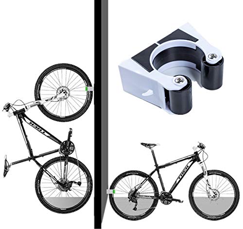 Estante de montaje en pared para bicicleta, colgador de almacenamiento,  soporte de gancho plegable, recubierto de goma, ahorro de espacio, gancho  para bicicleta de garaje - AliExpress