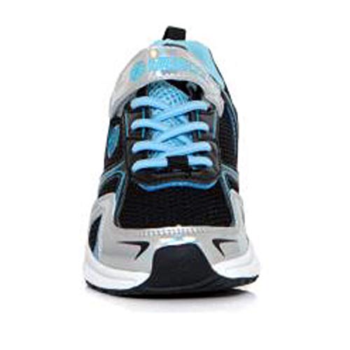 Heelys HE100028K - Heelys Rise x2 de Sintético para Chico, Color, Talla (34 EU, Black Silver Hologram Neon Blue)