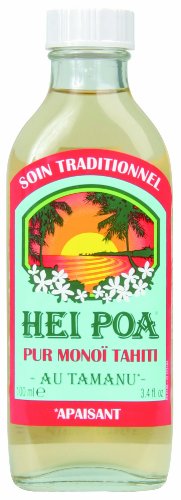 Hei Poa Aceite Corporal (Monoï Puro de Tahití, Perfume Tamanú), Tiare, 100 mililitros