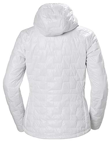 Helly Hansen Lifaloft Ligera Aislante Chaqueta con Capucha, Mujer, Blanco, M