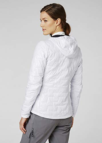 Helly Hansen Lifaloft Ligera Aislante Chaqueta con Capucha, Mujer, Blanco, M