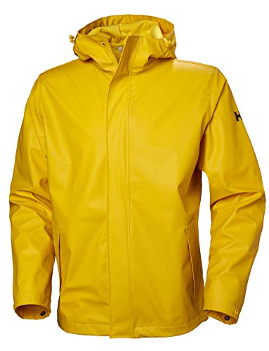 Helly Hansen Moss Outdoor Chaqueta Impermeable, Hombre, Amarillo Esencial, L