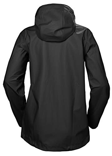 Helly Hansen Moss Rain Shell Chaqueta Impermeable con Capucha, Mujer, Negro, S